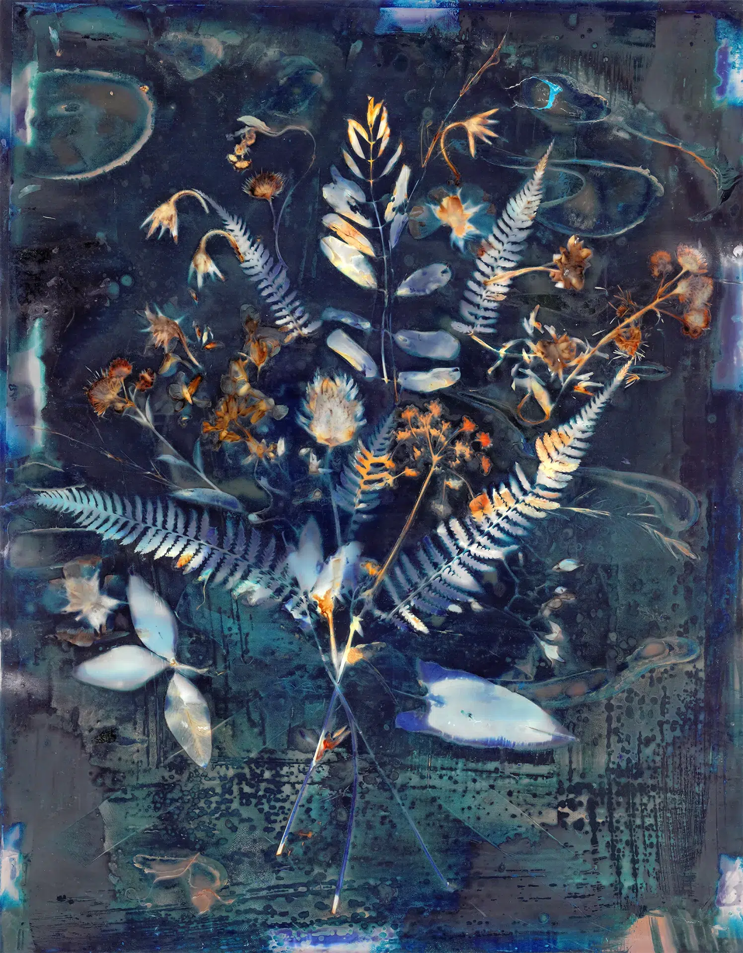 "Will You?", a cyanolumen from the Bouquet series, by Katelynn McAllister