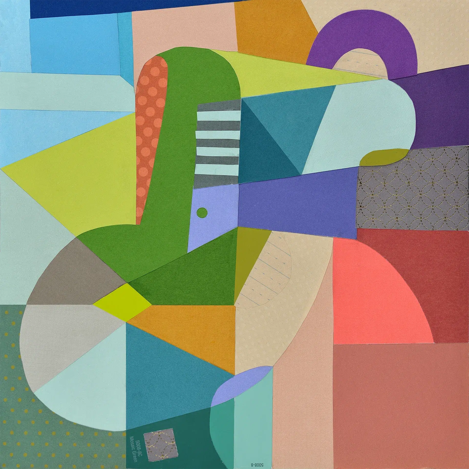 "D", a collage from the Geometric series, by Katelynn McAllister