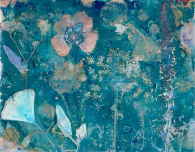 "Scattered", a scanned print from the Cynolumens series, by Katelynn McAllister