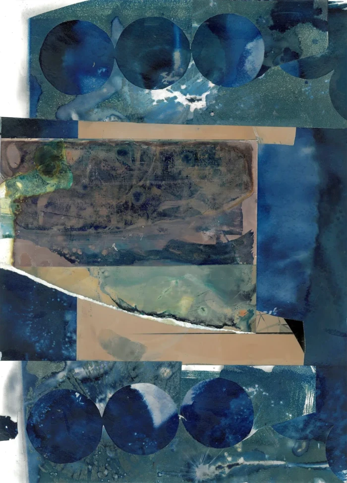 "Row", a collage from the Compositions series, by Katelynn McAllister