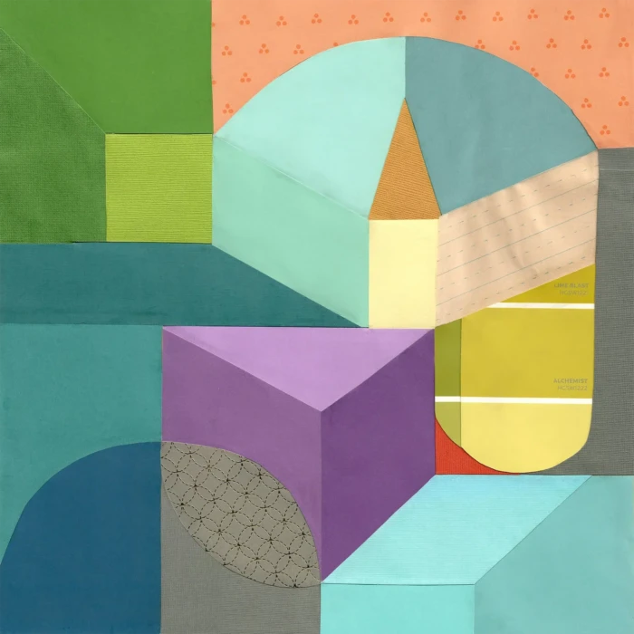 "Alchemist", a collage from the Geometric series, by Katelynn McAllister