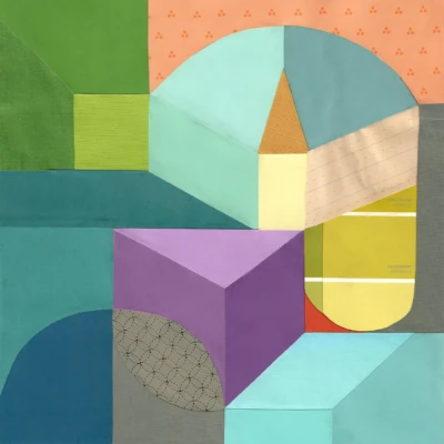 "Alchemist", a collage from the Geometric series, by Katelynn McAllister