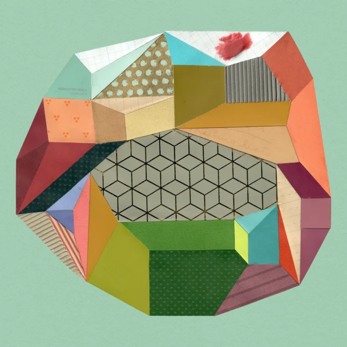"Vinca", a collage from the Geometric series, by Katelynn McAllister
