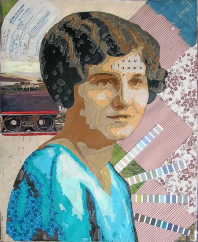 "Rocket", a collage from the Portraits series, by Katelynn McAllister