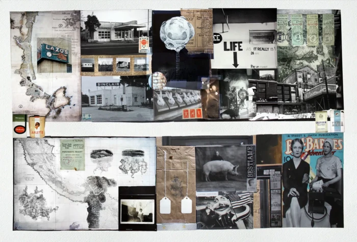 "A Vast Image Troubles My Sight", a collage from the Vestiges series, by Katelynn McAllister