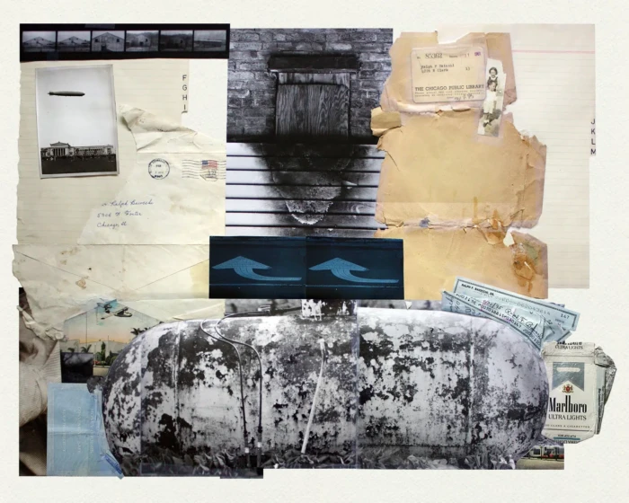 "Marlboro Money Order", a collage from the Vestiges series, by Katelynn McAllister