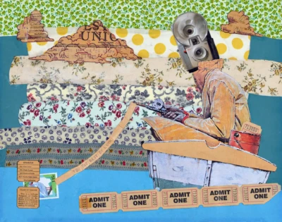 "Brownie", a collage from the Vignettes series, by Katelynn McAllister