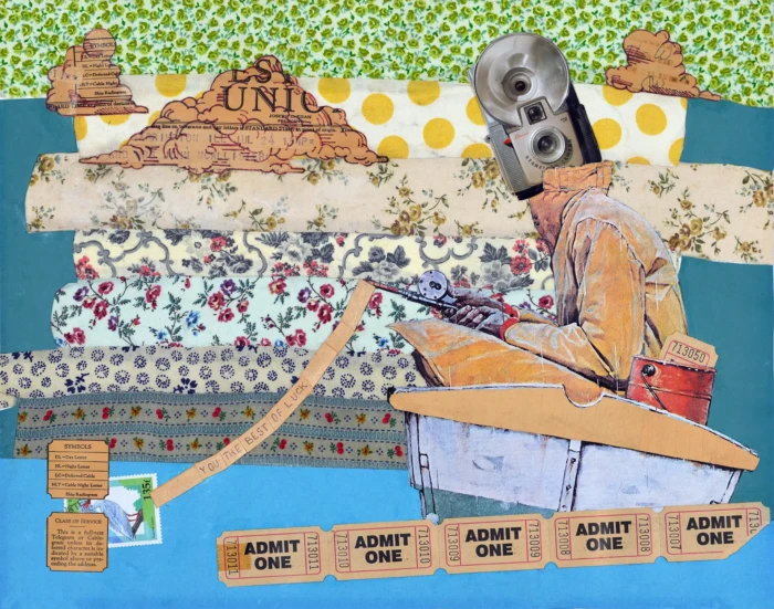 "Brownie", a collage from the Vignettes series, by Katelynn McAllister