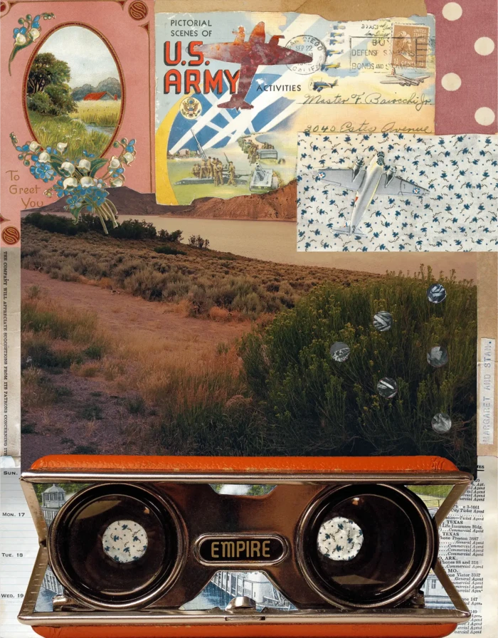 "Empire", a collage from the Vignettes series, by Katelynn McAllister