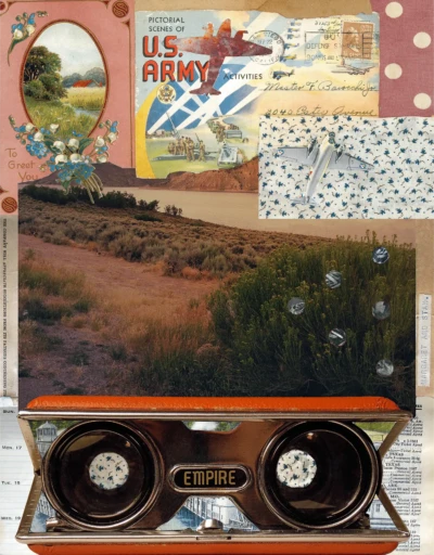 "Empire", a collage from the Vignettes series, by Katelynn McAllister