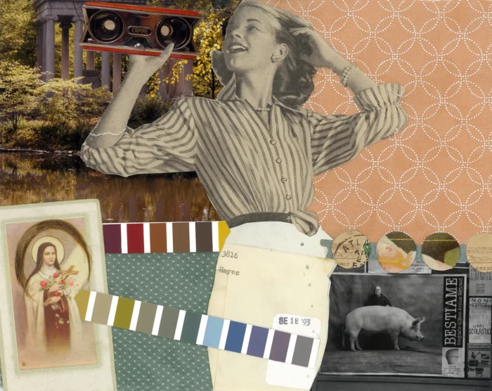 "Hayes", a collage from the Vignettes series, by Katelynn McAllister
