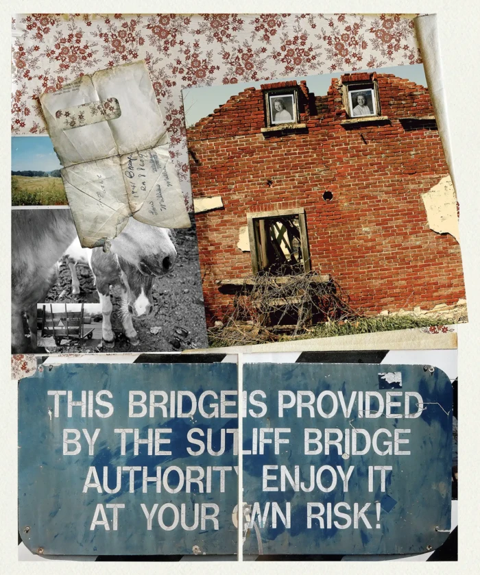 "Sutliff", a collage from the Vignettes series, by Katelynn McAllister
