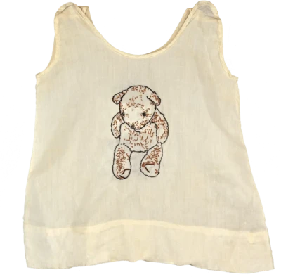 "Teddy", part of the Embroidery series, by Katelynn McAllister