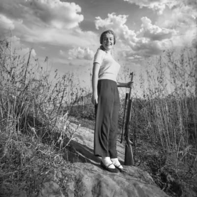 "Pretty Good Shot", photograph from the Found series, by Katelynn McAllister
