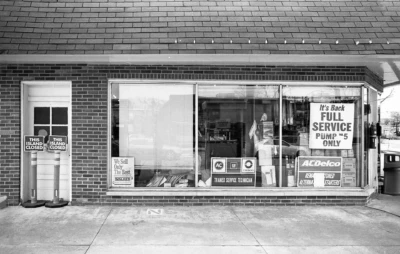 "Full Service", photograph from the Like We Used To series, by Katelynn McAllister